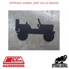 OFFROAD ANIMAL FITS JEEP WILLIS BADGE